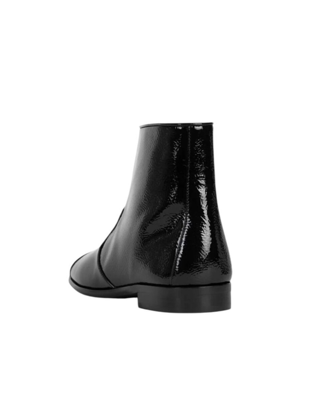 Jeffrey Campbell Black Patent Leather Ankle Boots 8.5 - Picture 3 of 6